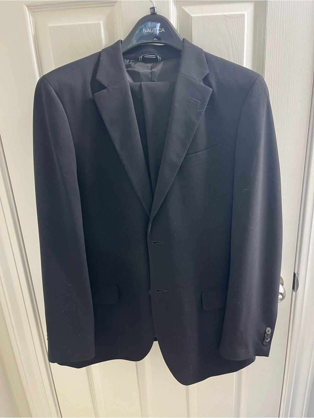 Nautica Men's Black Two-Button Suit Jacket and pants - size 38R